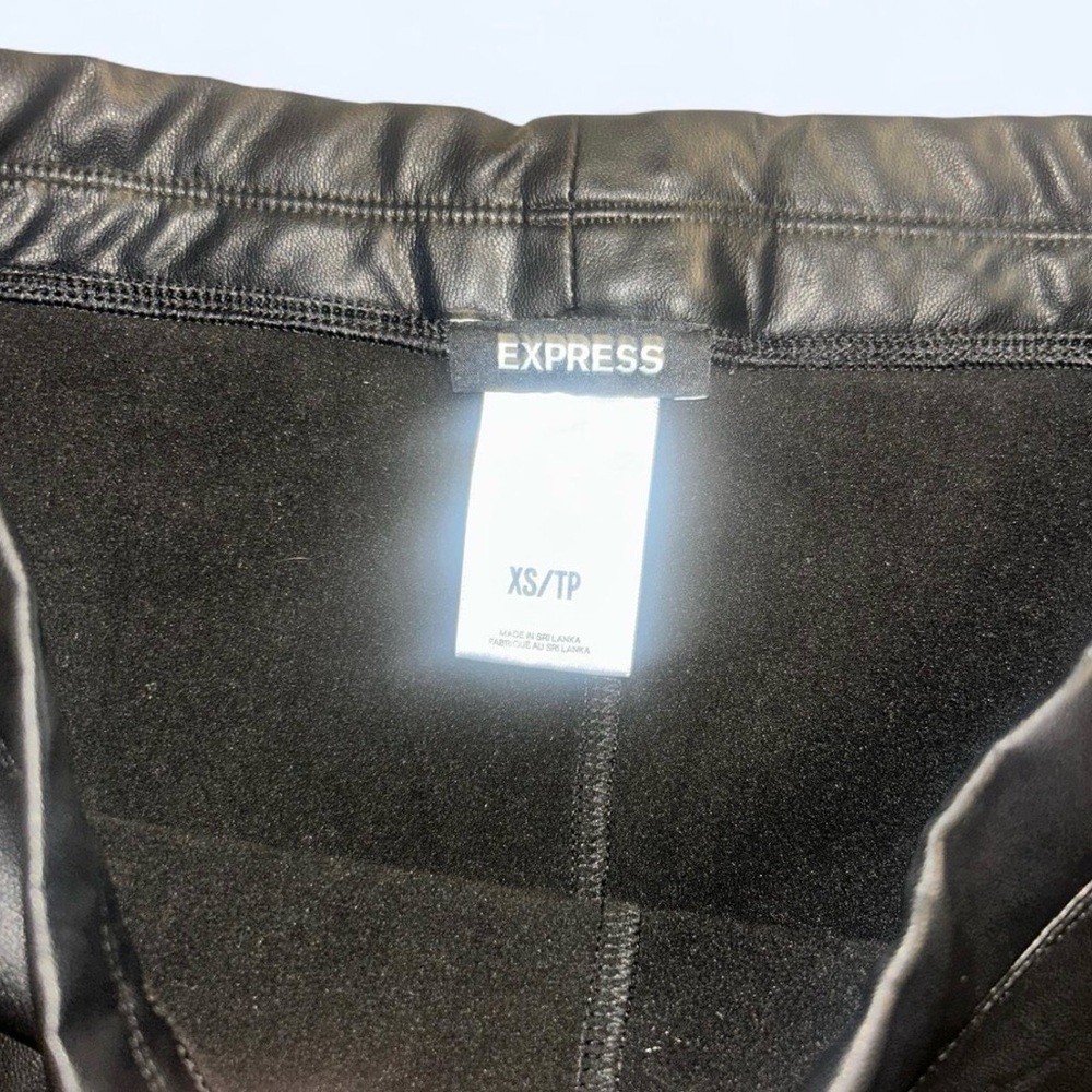 Express Leather Black Leggings - Picture 3 of 3